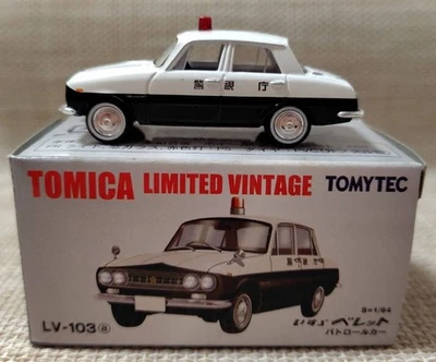 Tomica Limited Vintage LV103a Isuzu Bellett Patrol Car Used Collectible - Image 1 of 4