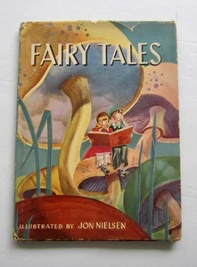 FAIRY TALES ~ Jon Nielsen Vintage Childrens Book ~ 1944 The Wolf And Seven Goats - Foto 1 di 8