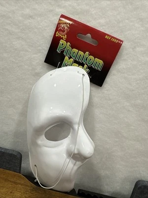 Smiffy’s Phantom Mask Red 1593 Phantom Of The Opera Inspired Half Mask Strap 9’L - Image 1 of 2
