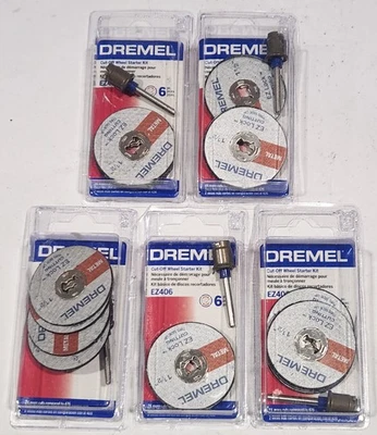 DREMEL EZ Lock 1-1/2" Rotary Tool Mandrel Starter Kit for Metal (5 - 5pk) EZ406 - Image 1 of 2