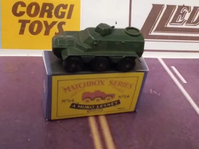 Matchbox Moko Lesney #54 Sarecen Personnel Carrier with Reproduction Box - Image 1 of 4