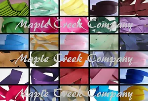 Grosgrain Ribbon 7/8 inch x 5 yards (15 feet of ribbon) 34 COLORS AVAILABLE - Picture 1 of 40