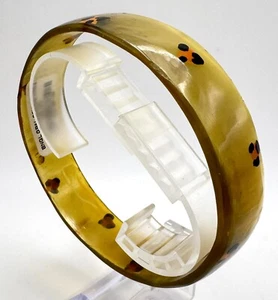Transluscent Yellow Bangle Bracelet - Picture 1 of 8