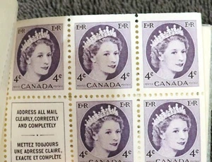 Kanada #SG58 MNH Queen Elizabeth II 1963 Cameo Ausgabe komplett Unexploded Booklet - Bild 1 von 4