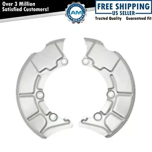 Front Brake Rotor Backing Plate Dust Shield Set for VW Jetta Beetle Golf New - Picture 1 of 4