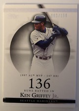 2007 Topps Moments & Milestones Ken Griffey Jr /150 136 RBI Baseball Card #46 NM