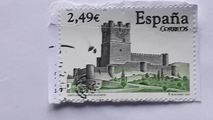 SELLO USADO EN EUROS. CASTILLO DE VILLENA (ALICANTE) .Nº EDIFIL 4350 . AÑO 2007. - Imagen 1 de 1
