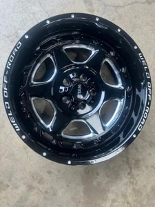 WELD OFF ROAD 20X10 5X114.3/ 5X127 ET -18 GLOSS BLK MILLED - Picture 1 of 3