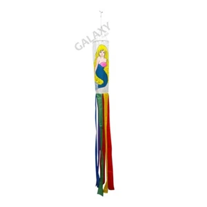 Mermaid Flag Windsock 5ft Long Shiny Poly Windsock / Mermaid Flag - Picture 1 of 4