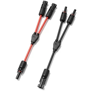 1paar Verteiler Buchse 2 Fach Y Solarstecker Solarpanel Kabel Adapter Solarkabel - Bild 1 von 19