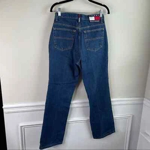 Vintage Tommy Hilfiger high rise dark wash straight leg jeans size 26 - Picture 1 of 5