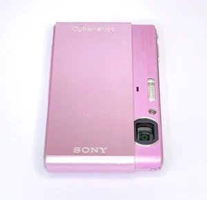 Cámara digital Sony Cyber Shot DSC-T77 10,1 MP CCD vintage - 90 % nueva - rosa - Imagen 1 de 12
