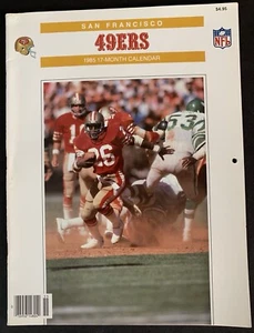 NFL San Francisco 49ers 1985 calendario de 17 meses calendario 1984 NFC oeste - Imagen 1 de 6