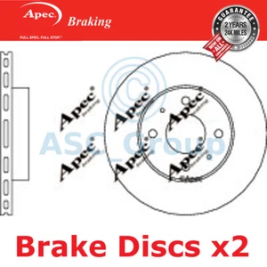 2x Apec Bremsen 247mm Belüftete OE Qualitäts Ersatz Bremsscheiben (Paar) DSK227 - Bild 1 von 1