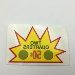 Original Northwestern 0,50 50 Cent PREIS AUFKLEBER AUFKLEBER Kapsel Automat - Bild 1 von 2