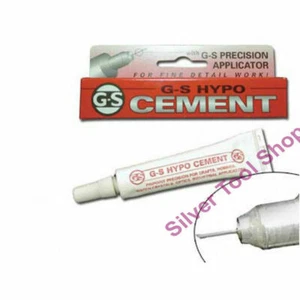 1x G-S HYPO CEMENT GLUE 9ML - Jewellery & Craft Glue - CLEAR - Needle Tip - Picture 1 of 1