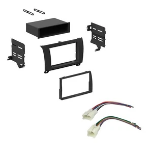 Car Radio Dash Install Kit with Pocket & Harness 2007-2012 Toyota Tundra Sequoia - Picture 1 of 1