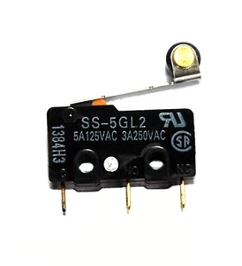 Microinterruptor de límite OMRON SS-5GL2 5 piezas nivel = 18,5 mm 5A 125 VCA 19,8x10,2x6,4 mm - Imagen 1 de 12