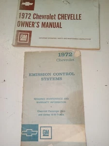 1972 chevelle owners manual original - Foto 1 di 2