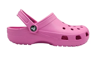 Crocs Z1357* Kids Girls Solid Pink Classic Clog Sandals Size J6 - Image 1 of 4