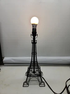 Eiffel Tower Black Accent Table Lamp no shade - Picture 1 of 5