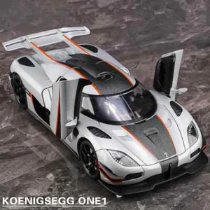 1:32 Koenigsegg ONE 1 Aleación Coche Deportivo Modelo Diecast Coche Vehículo Luz de Sonido - Imagen 1 de 27