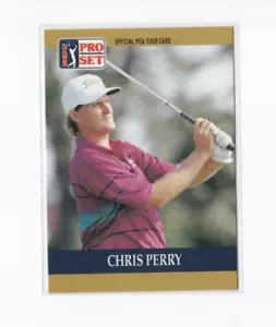 CHRIS PERRY 1990 PRO SET OFFICIAL PGA TOUR GOLF CARD-SHIPS FREE - Picture 1 of 24