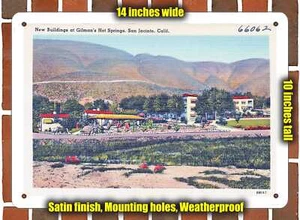 Metal Sign - California Postcard - New Buildings at Gilman's Hot Springs, San J - Picture 1 of 1