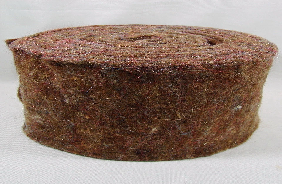 Glanz-Holly-Filz*Weihnachten*Topfband*Filzband*b=75mm*braun*Deko-Band*SchafWolle - Bild 1 von 1