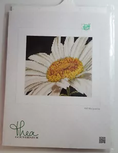 THEA GOUVERNEUR CROSS STITCH KIT - 490 Marguerite Flower Embroidery Spring - Picture 1 of 2