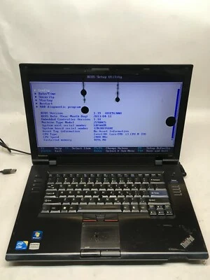 Lenovo Thinkpad L512 Laptop For Parts Boots to BIOS Broken LCD Screen NO HDD JR - Image 1 of 4
