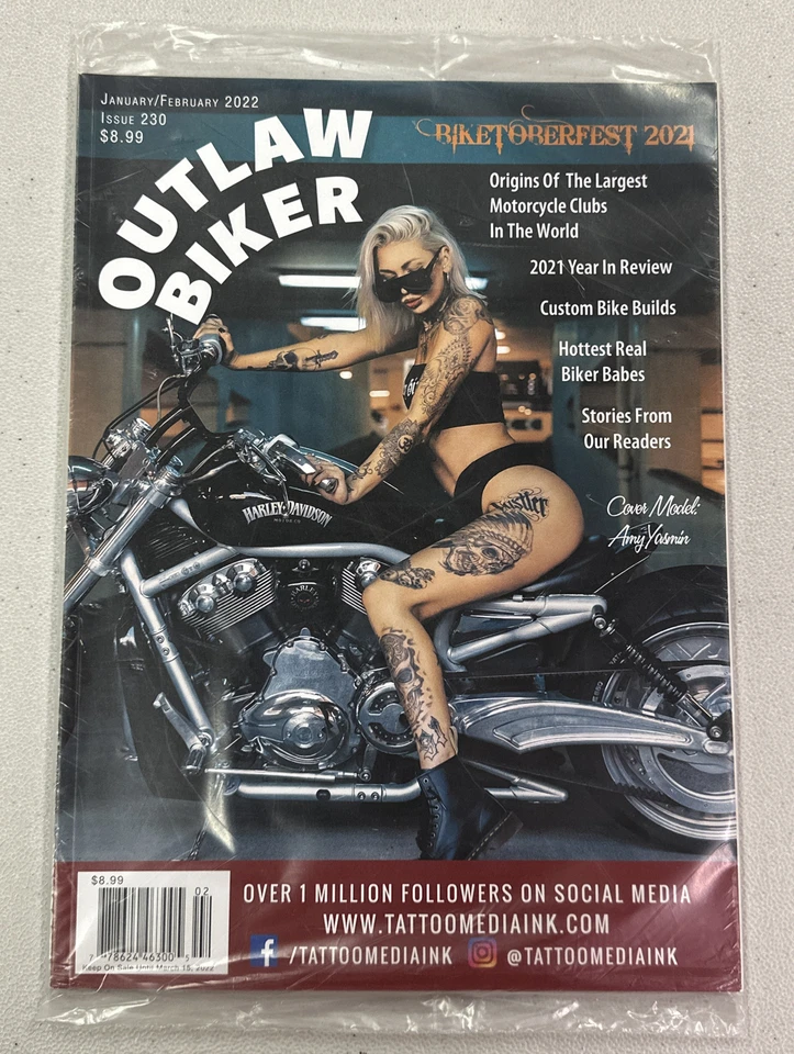 Outlaw Biker  Issue 230 January/February 2022  Bikerfest 2021 Sealed — 第 1/1 张图片