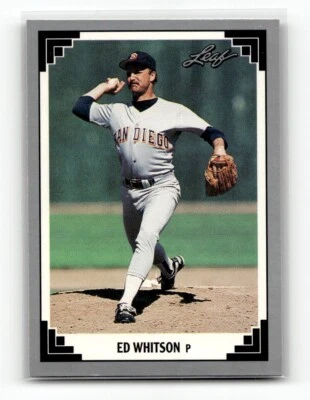 1991 Leaf Ed Whitson San Diego Padres #337 BASEBALL - Image 1 of 2
