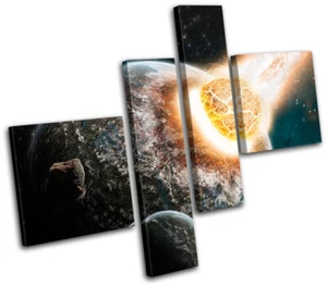 Universe Apocolypse stars Space MULTI CANVAS WALL ART Picture Print VA - Picture 1 of 1