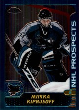 2001-02 Topps Chrome Sharks Hockey Card #141 Miikka Kiprusoff