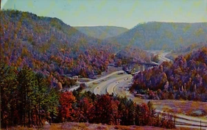 I-75 Between Jellico Tennessee and LaFollette Eastern TN Chrome Postcard - Picture 1 of 2