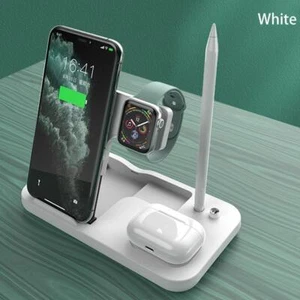 Caricabatterie wireless ricarica rapida, Qi standard intelligente 4 in 1, per iPhone - Foto 1 di 12