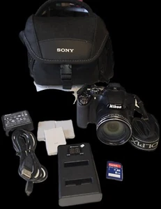 Nikon Coolpix P510 16.1 Megapixel 42x Camera with 3 Batteries, Charger, SD & Bag - Picture 1 of 12