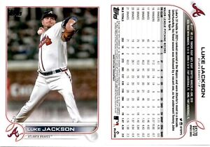 2022 Topps Update Baseball Card US170 LUKE JACKSON ATLANTA BRAVES