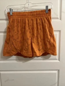 Nike Dri-FIT Big Kids Breezy High-Waisted Training Shorts Orange FB1095-815 XS - Picture 1 of 2