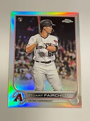 2021 Topps Chrome Baseball Refractor #156 - Stuart Fairchild RC - Diamondbacks - Image 1 of 2