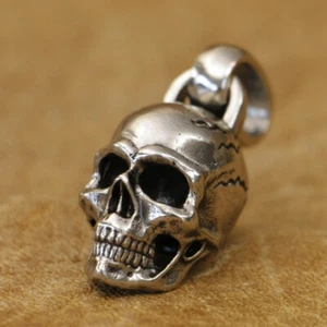 Detalles Cuproníquel Calavera Colgante Dijes Punk Joyería CP181A BZ - Imagen 1 de 14