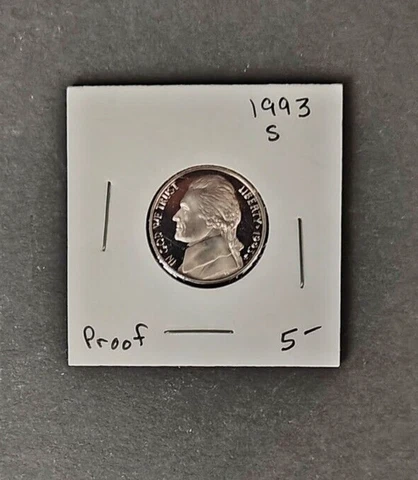 1993-S 5C Jefferson Nickel, PROOF Cover