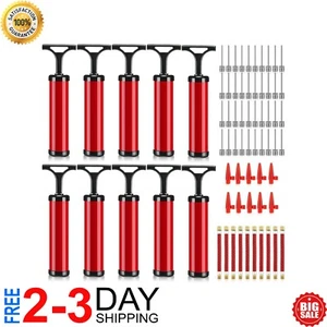10 Pcs Ball Pump Bulk Air Pump for Balls Inflatable Football Pump with Needle - Picture 1 of 5