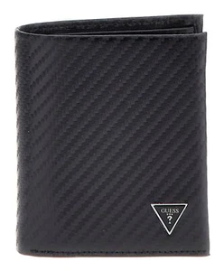 Cartera GUESS Mito Billfold Coin Pocket Wallet S negra nueva - Imagen 1 de 3