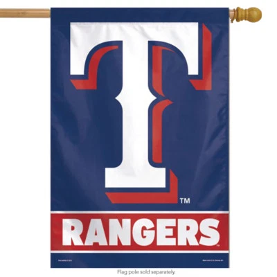 Texas Rangers House Flag MLB Licensed Baseball Double Sided 28"x40" - Image 1 of 2