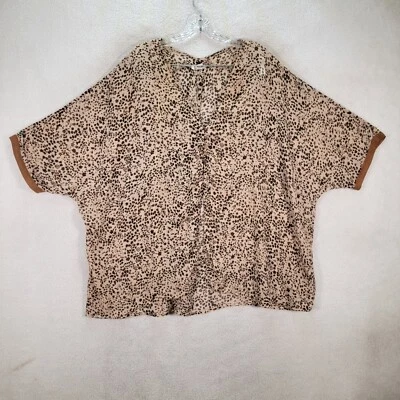 Blusa de mujer Intimately Free People de gasa transparente de gran tamaño talla M Foto 1 de 4