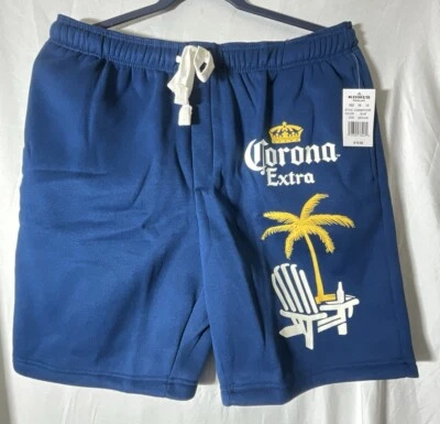 Новые шорты для отдыха/сна Corona синие белые желтые мужские размер средний - Изображение 1 из 4