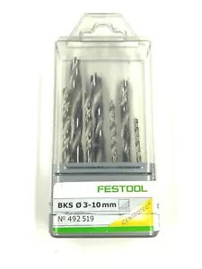 FESTOOL 7-pc. CENTROTEC BRAD POINT DRILL BIT SET, 3-10mm, No. 492 519 - Picture 1 of 5