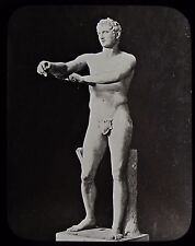 Glass Magic Lantern Slide GREEK OR ROMAN STATUE NO11 C1900 PHOTO SCULPTURE 